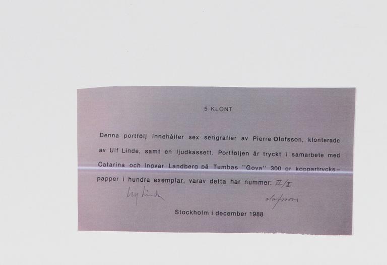 Pierre Olofsson, "5 Klont".