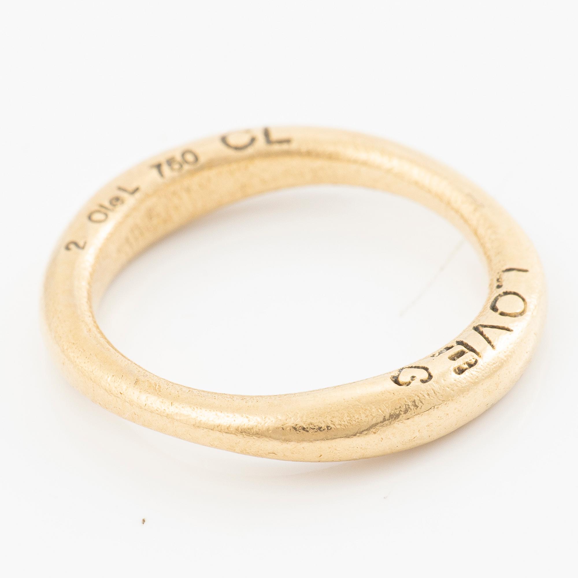 Ole Lynggaard, Charlotte Lynggaard, ring, “Love No. 2”, 18K gold.