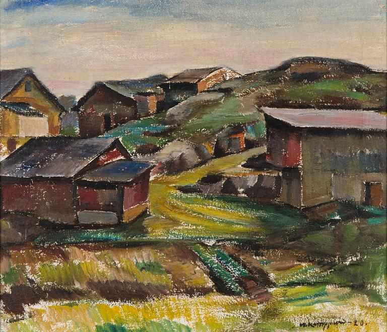 Väinö Kamppuri, Cottage Landscape.