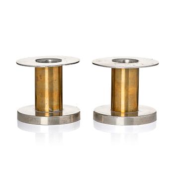 303. Nils Fougstedt, a rare pair of candlesticks model A 1277, Firma Svenskt Tenn, Stockholm, 1935.