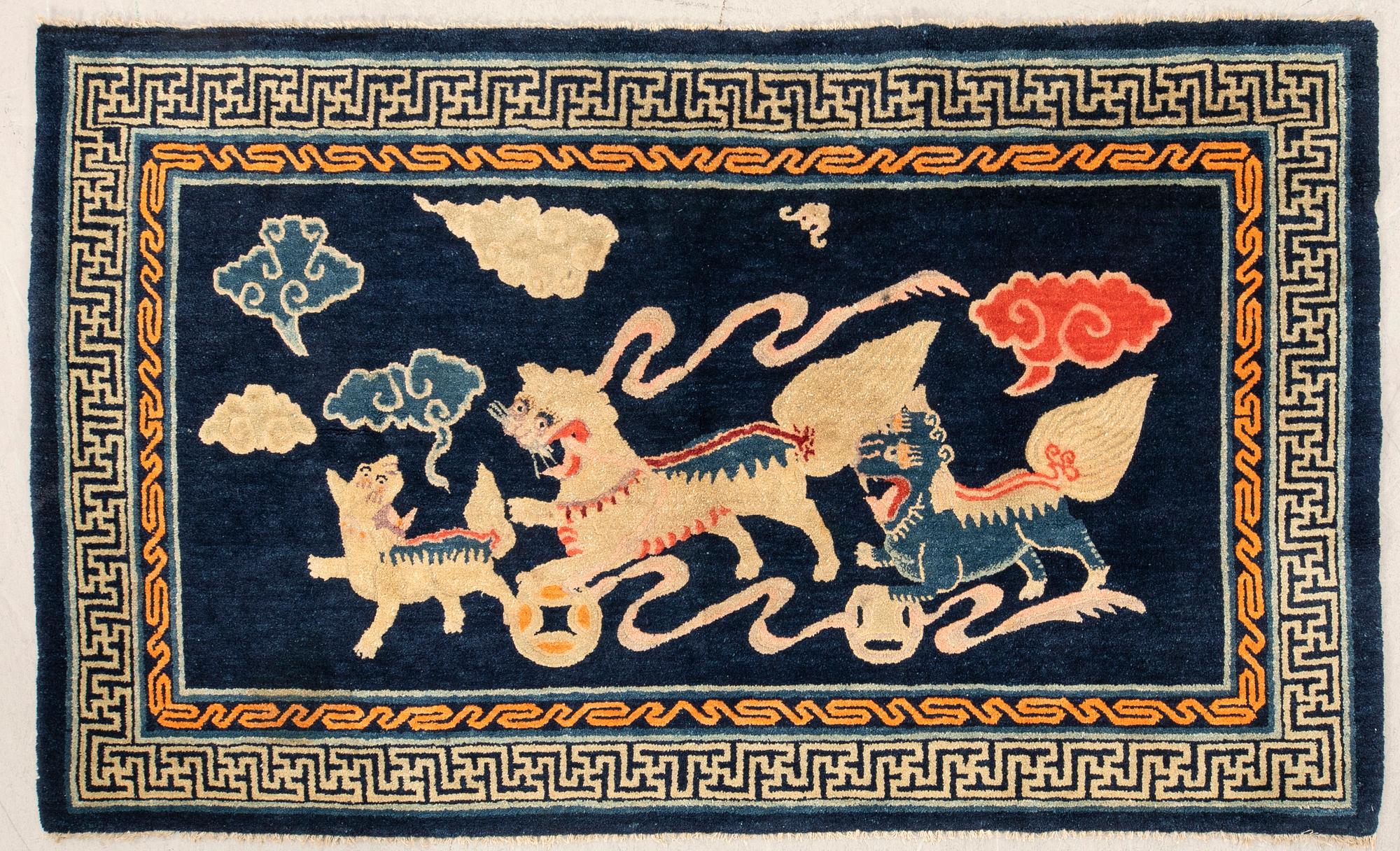 Matta Kina Baotou semiantik/antik ca 98x168 cm.