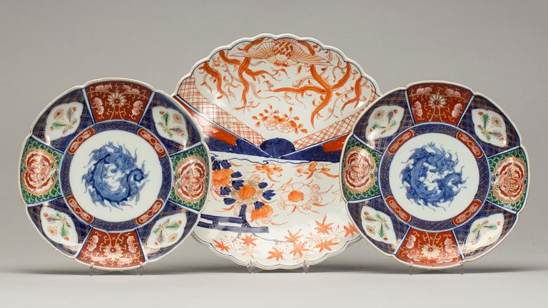 FAT, 3 st, porslin, Kina 1800-tal.