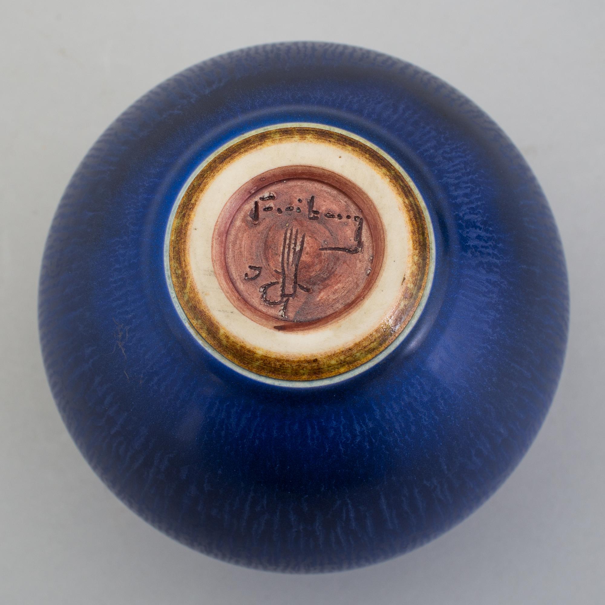 BERNDT FRIBERG, vas av stengods, Gustavsberg 1968.