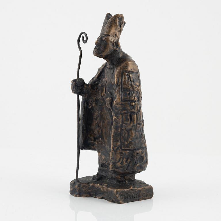 Bror Marklund, sculpture, signed, bronze, height 24 cm.