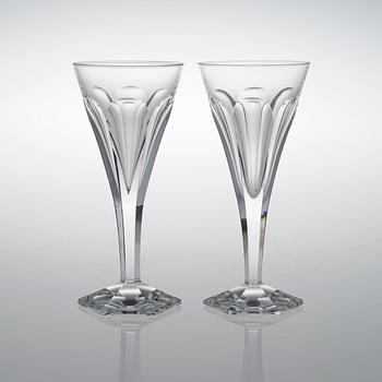 Nine glasses, 20th century.