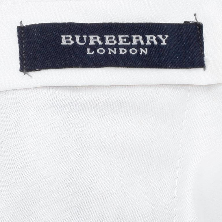 BURBERRY, two pairs of men's cotton and wool checkered pants, size 48.