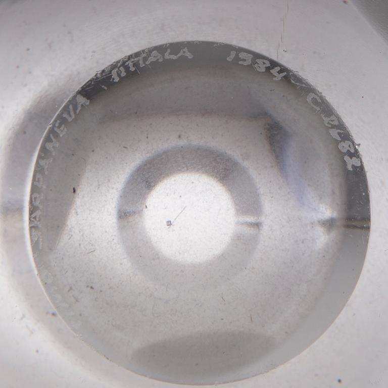A Claritas Art Glass Object, signed Timo Sarpaneva Iittala  1984 C 2682.