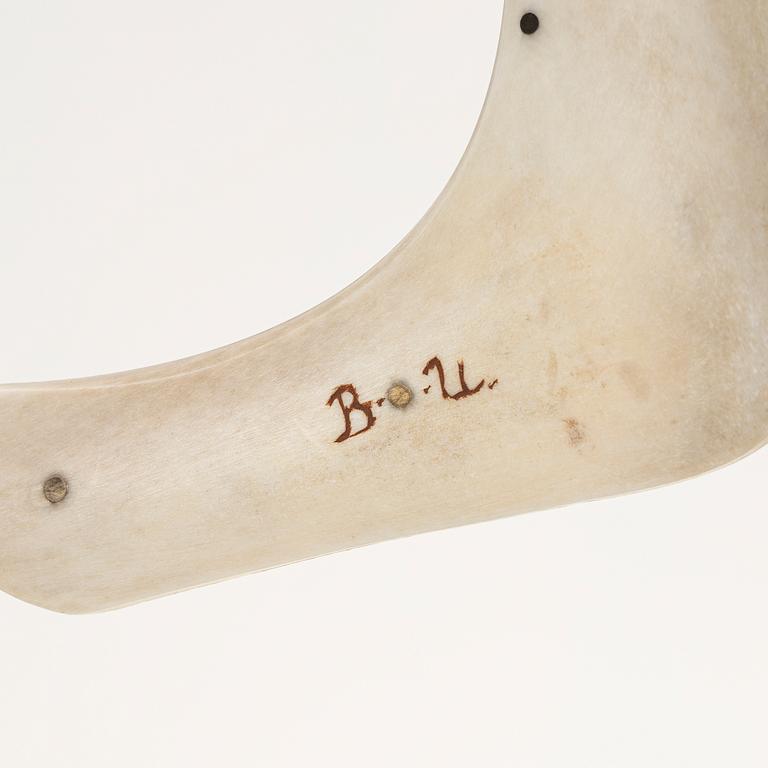 Bengt Olaf Unga, half-horn knife, signed.