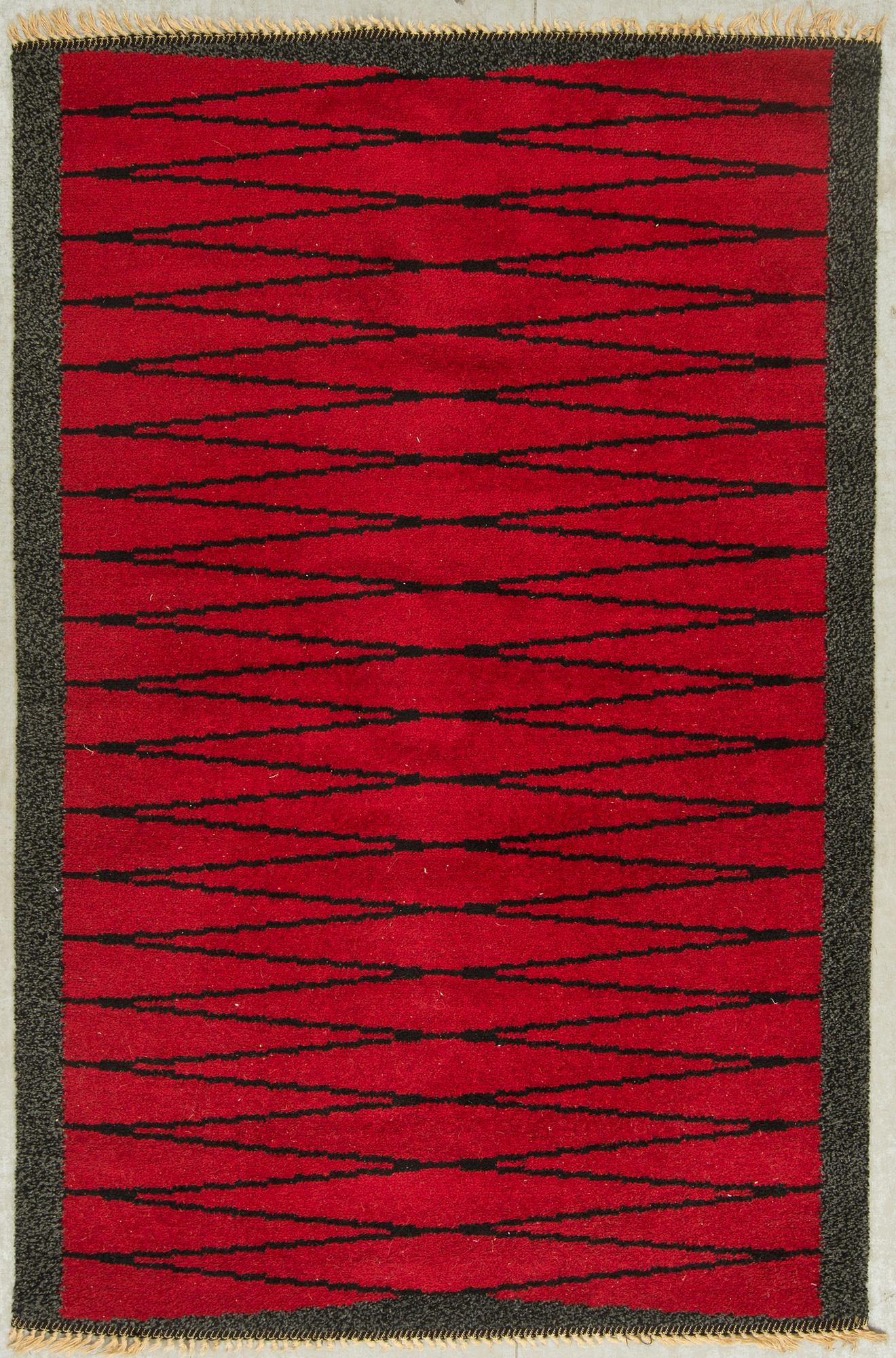 MATTA, flossa, sannolikt Tabergs Yllefabriks aktiebolag, 1900-talets mitt. Ca 202 X 131 cm.