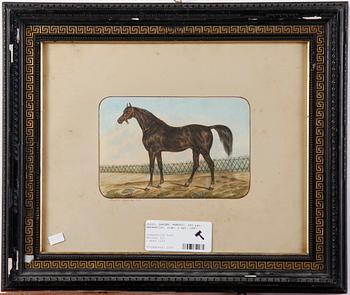 LARSÉN, FREDRIC, ett par, akvareller, sign. o dat. 1883.