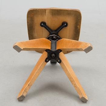 A writing desk chair, mid-20th Century.