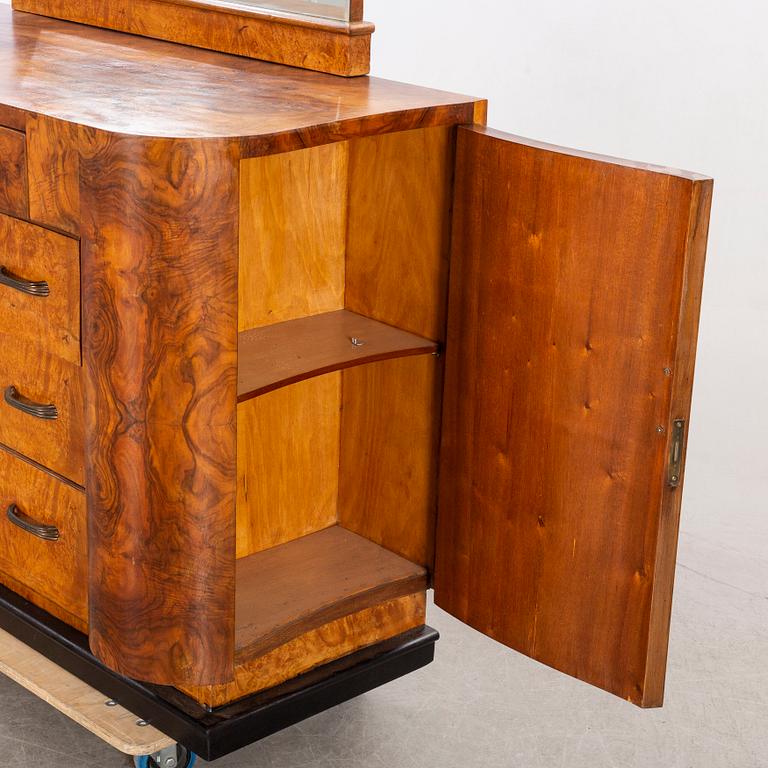 Spegelbyrå, art deco-stil, 1900-talets mitt.
