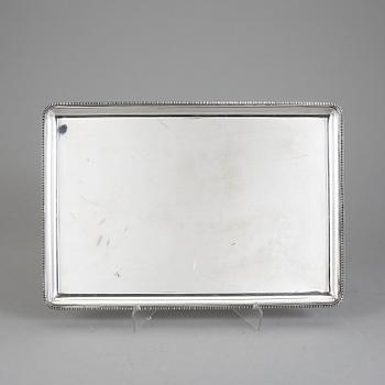BRICKA, nysilver, märkt Nordiska Kompaniet, 1900-talets mitt.