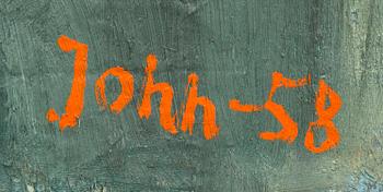 Gunnar Jonn, a signed and dated oil on relined canvas.