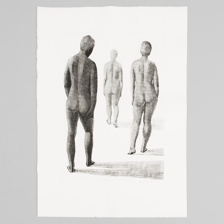 MARJATTA NUOREVA, graphic portfolio, mezzotint and drypoint 12 pcs, signed, numbered.