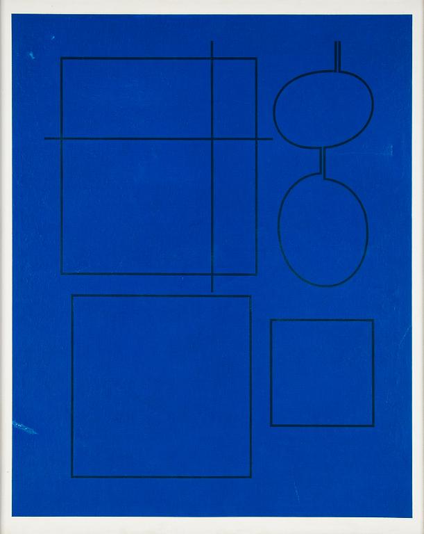 Ole Schwalbe, oil on canvas, signed and dated 1962 on verso.