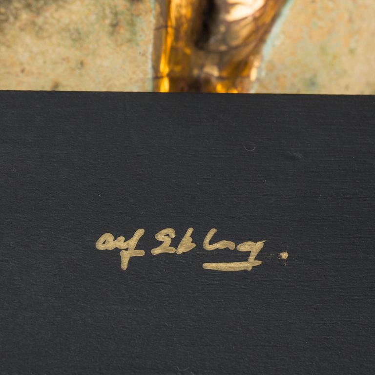 ALF EKBERG, skulptur, stengods, signerad, 1900-talets slut.