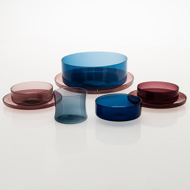 TIMO SARPANEVA, A 36-piece set of the i-line glassware for Iittala. Designed in 1958.