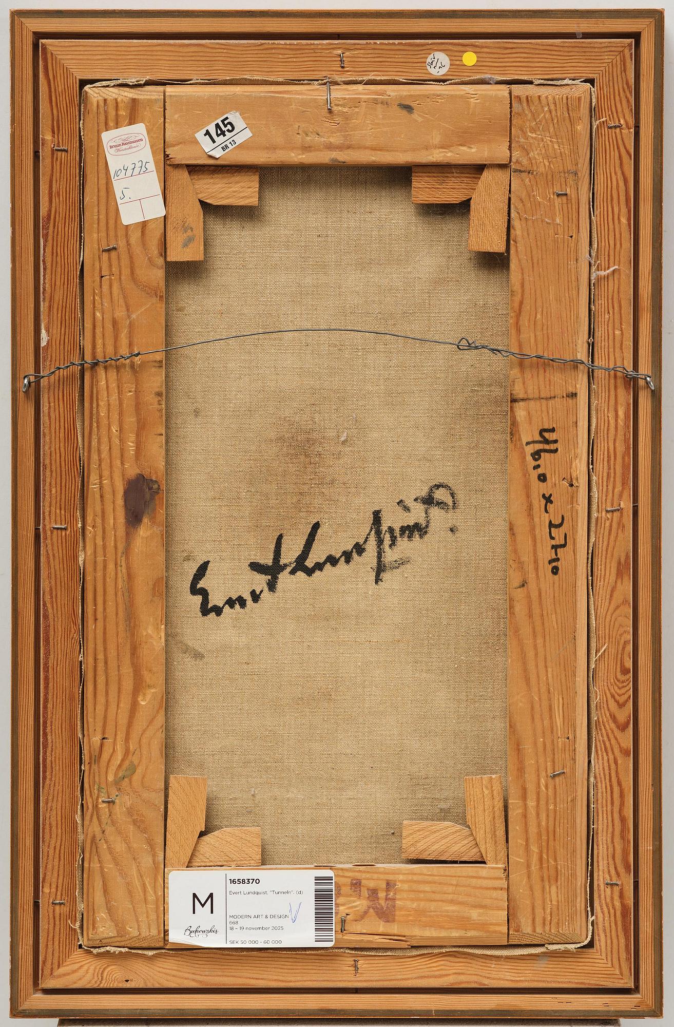 Evert Lundquist, "Tunneln".