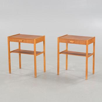 Two bedside tables, 1950s/60s.