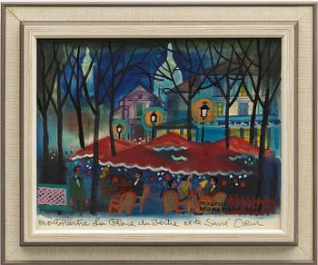 Maurice Blanchard, "Montmartre La Place du Tertre et le Sacre Coeur".