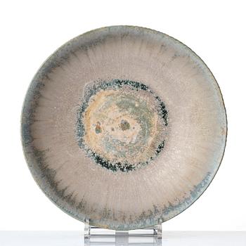 Axel Salto, a stoneware "fluted style" stoneware bowl, Denmark 1933.