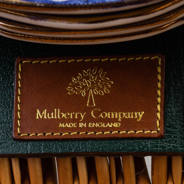 A Mulberry picnic basket second 20th century.