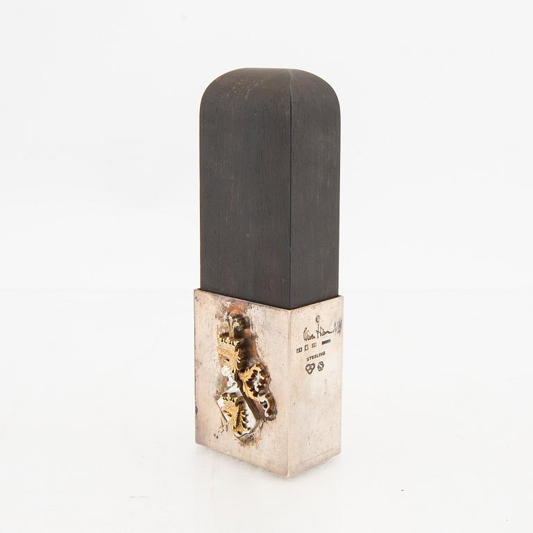 Wiwen Nilsson, sigillstämpel sterling silver Lund 1950.