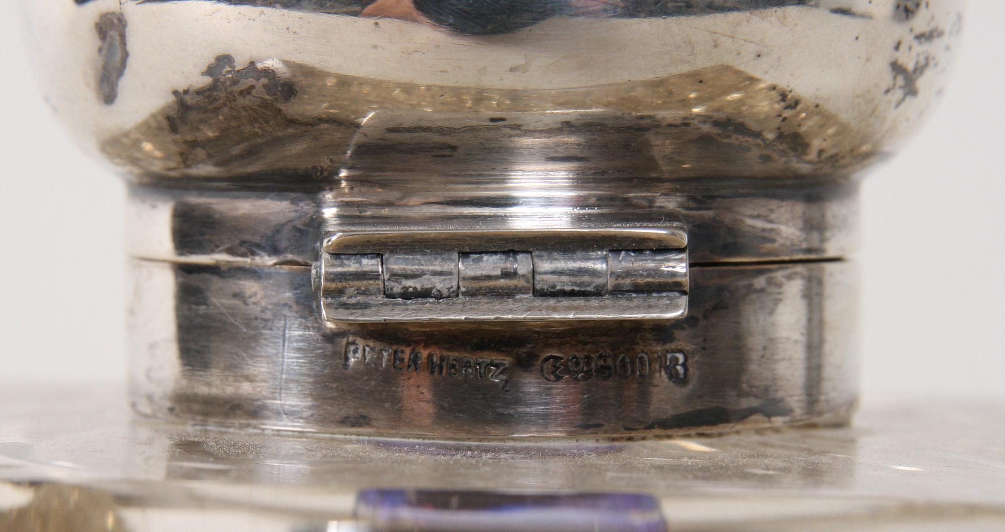 SKRIVSTÄLL, silver, Peter Herz. Troligen Danmark.