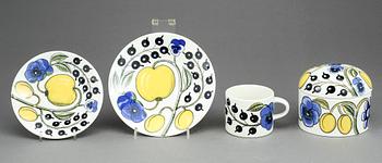 KAFFESERVIS, porslin, 13 delar, "Paratiisi", Birger Kaipiainen, Arabia.