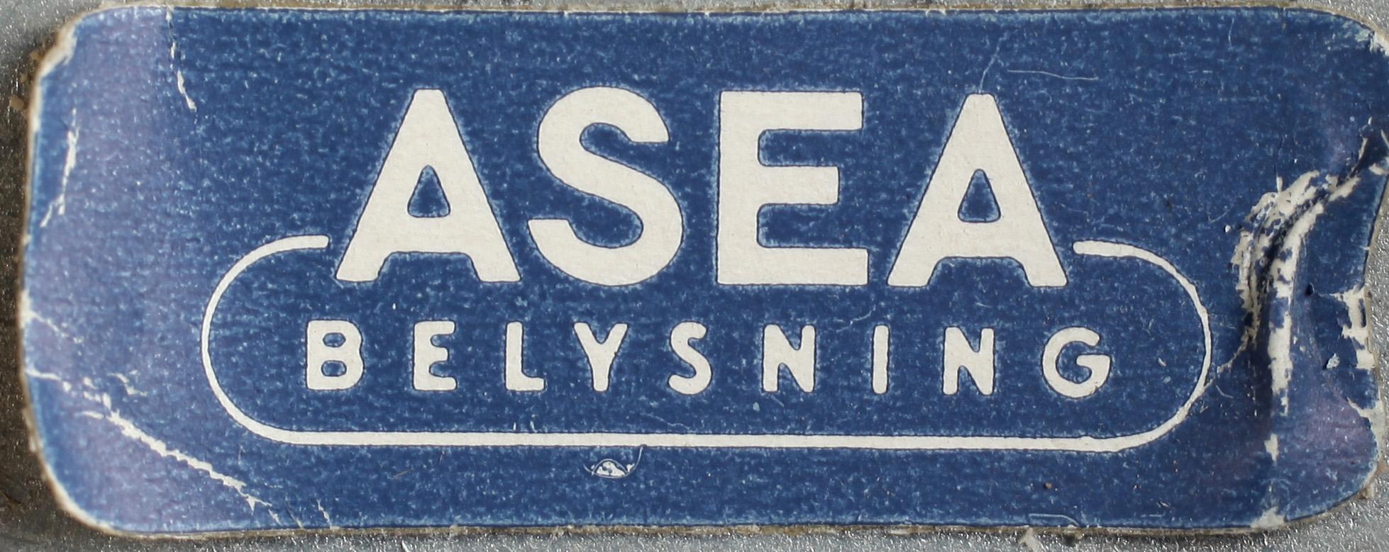 VÄGGLAMPOR, 2 st, ASEA belysning, 1900-tal.