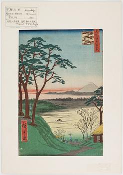 Ando Utagawa Hiroshige, a colour wood block prints, Japan, 1855.