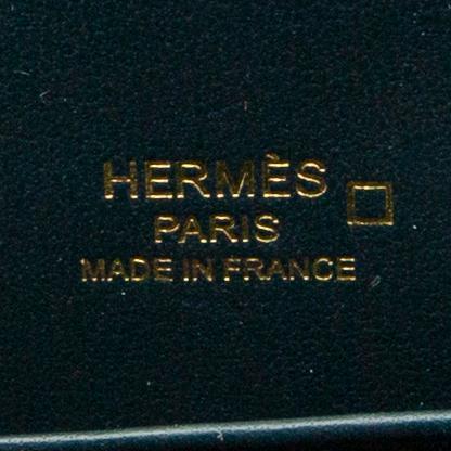 Hermès, bag "Green Shiny Alligator Mini Roulis 18 Permabrass Hardware" 2021.