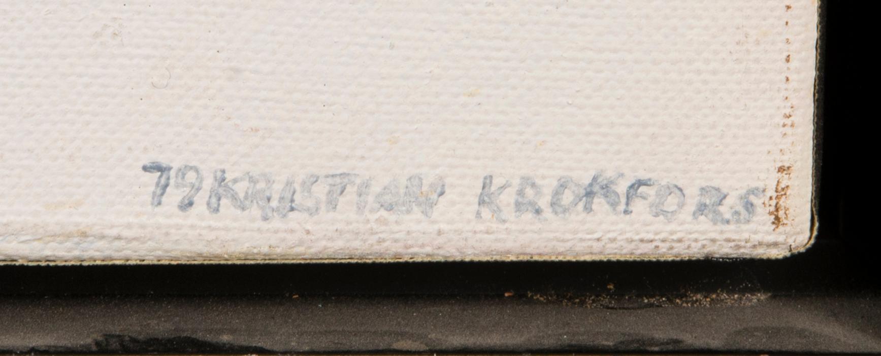 KRISTIAN KROKFORS, oil on canvas, signed and dated -79.