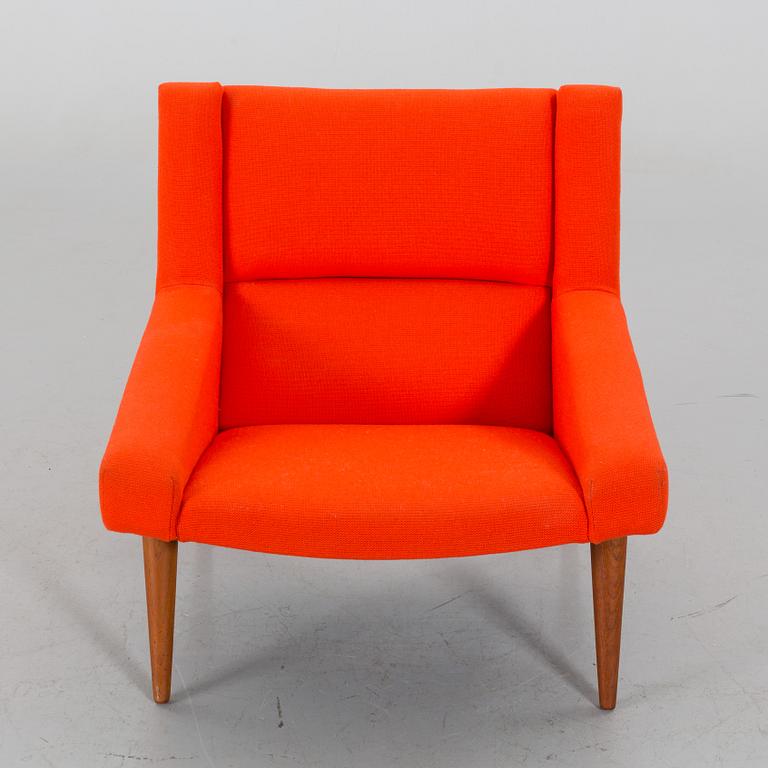An Illum Wikkelsö lounge chair mdoel 50 Denmark 1950's.