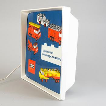 LEGO, butiksskylt, Tyskland, 1970/80-tal.
