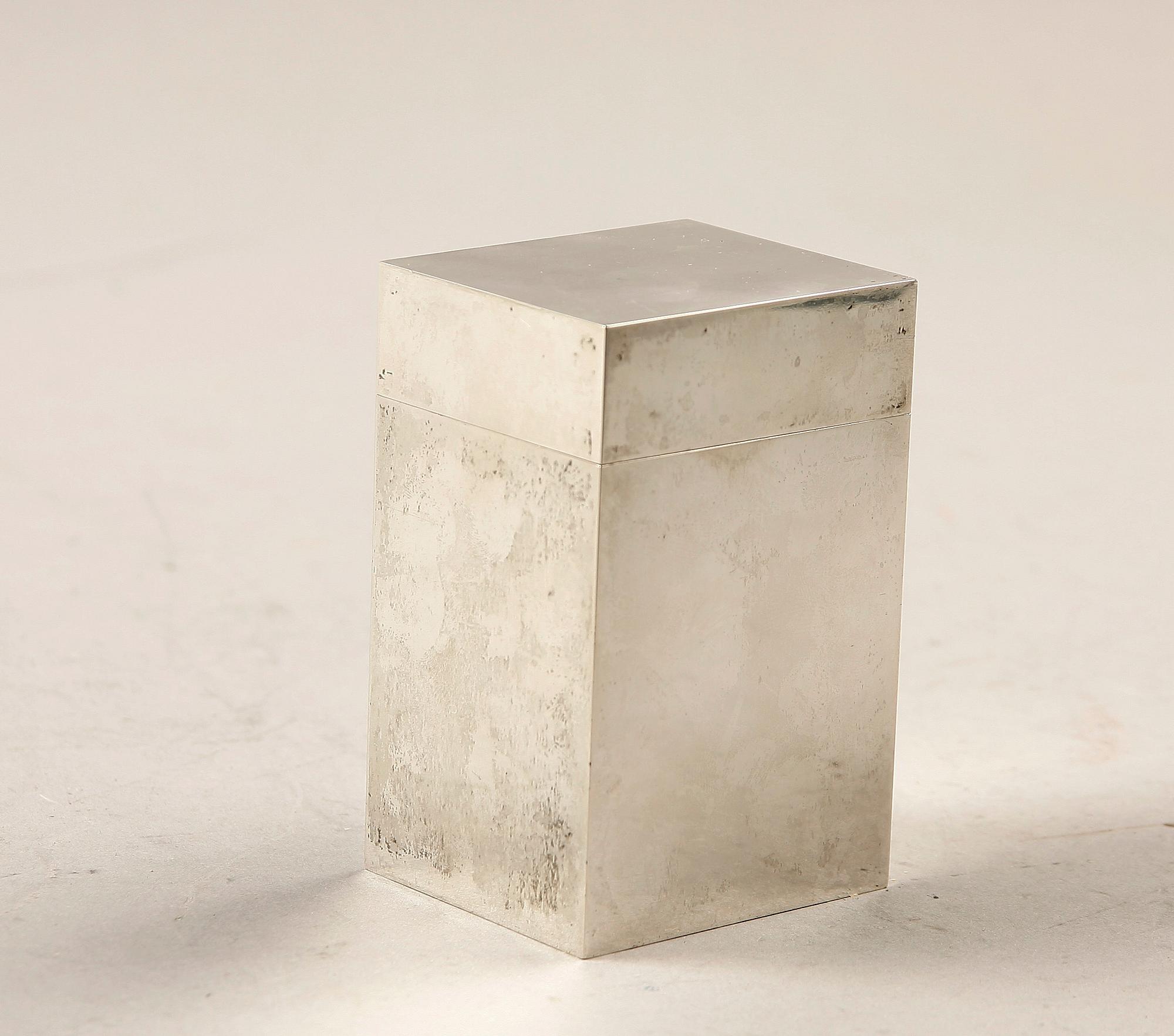 CIGARETTETUI, silver, Wiwen Nilsson, Lund, 1968. 221 g.