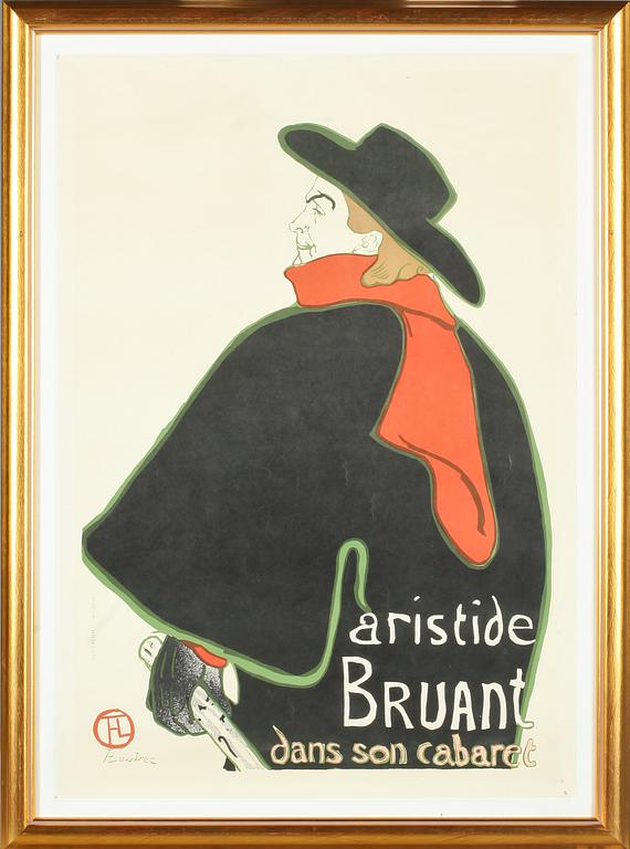 UTSTÄLLNINGSAFFISCH, Henri de Toulouse-Lautrec, 1900-tal.