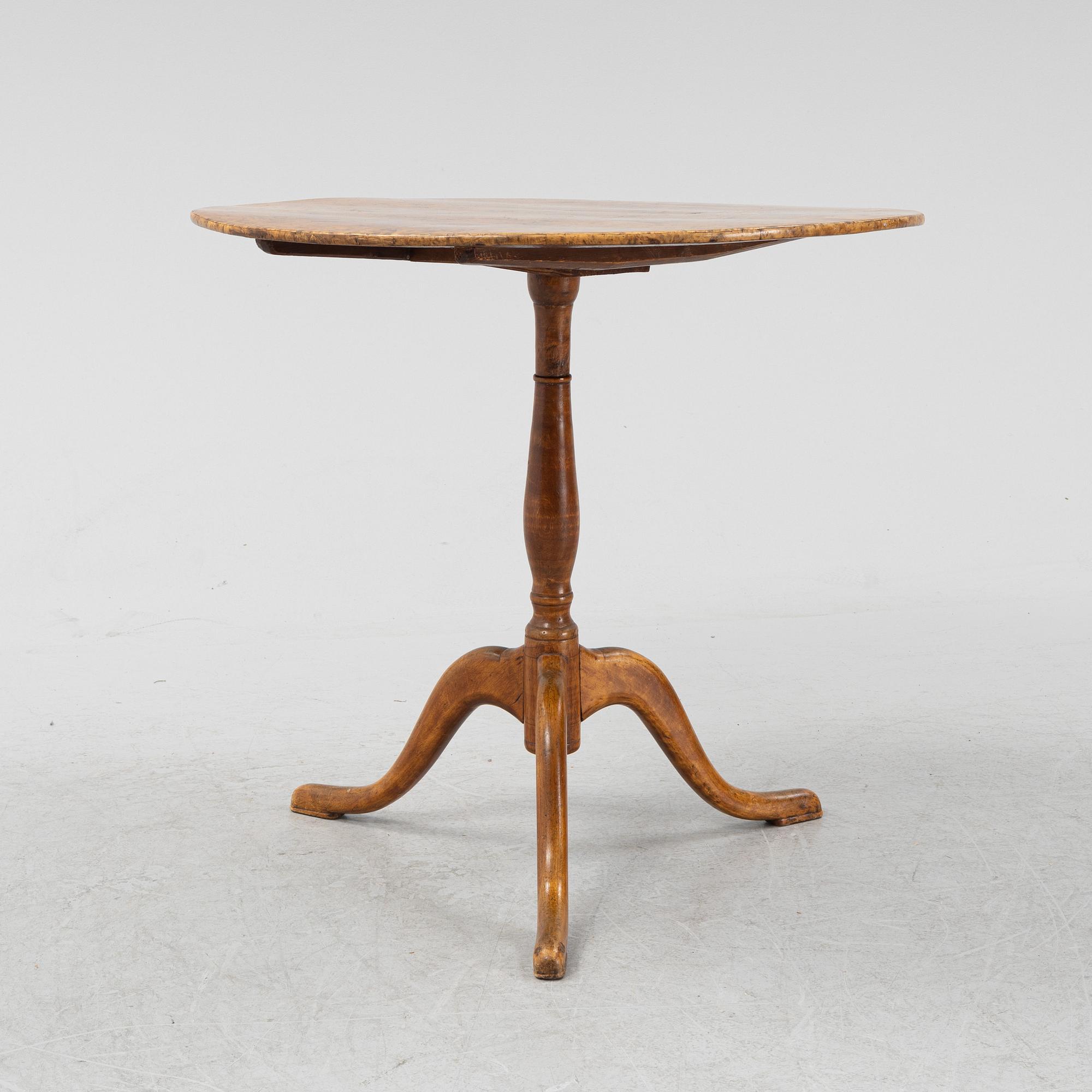 A Swedish tilt top table, early 19th Century.