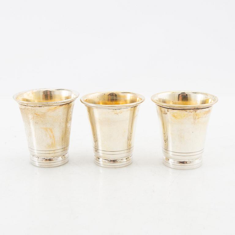 Cup (Bowls 12 pcs silver early 20th century.