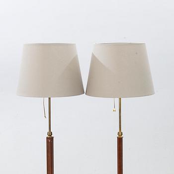 Two floor lamps,  "7097", Falkenbergs Belysning, late 20th century.