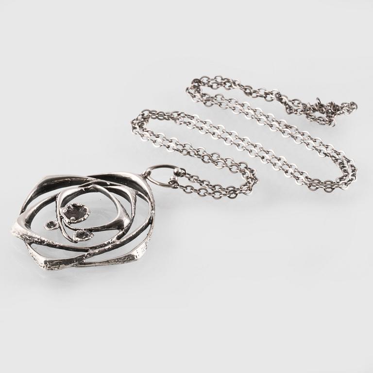 COLLIER, sterlingsilver, 1975, Sten & Laine, Turku, Finland, importstämplat. Vikt 19,8 gram.