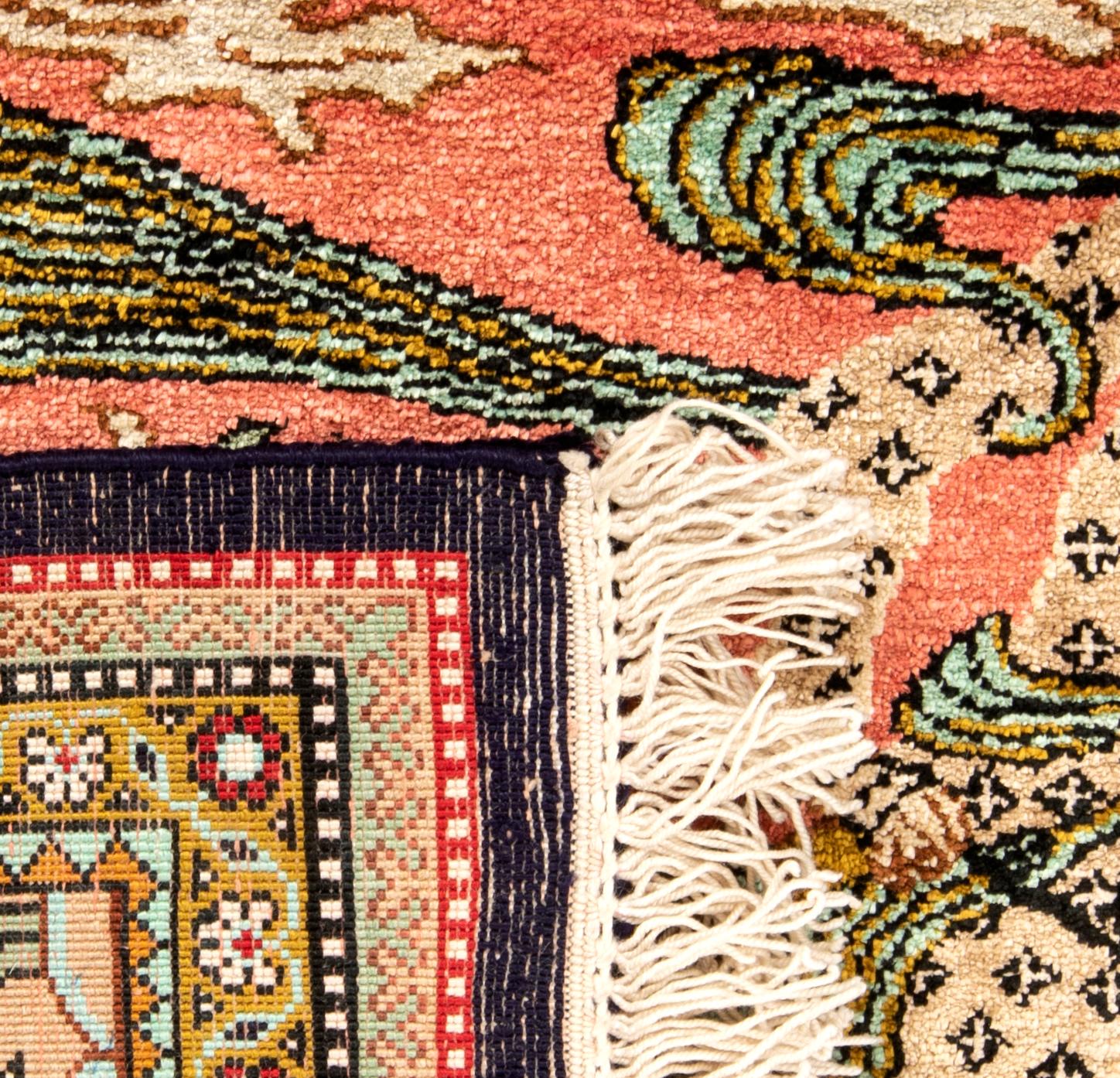 Matta Ghom silke figural ca 80x60 cm.