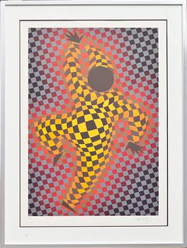 VICTOR VASARELY, färgserigrafi, signerad och numrerad 179/275.