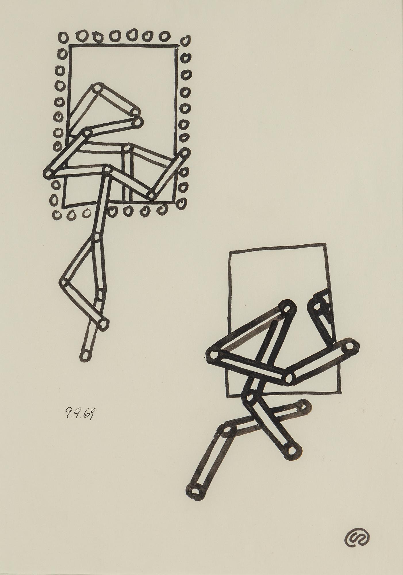 LENNART RODHE, ink, signed and dated 9.9.69.