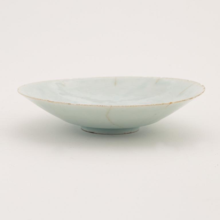 A qingbai dish, Song dynasty (960-1279).