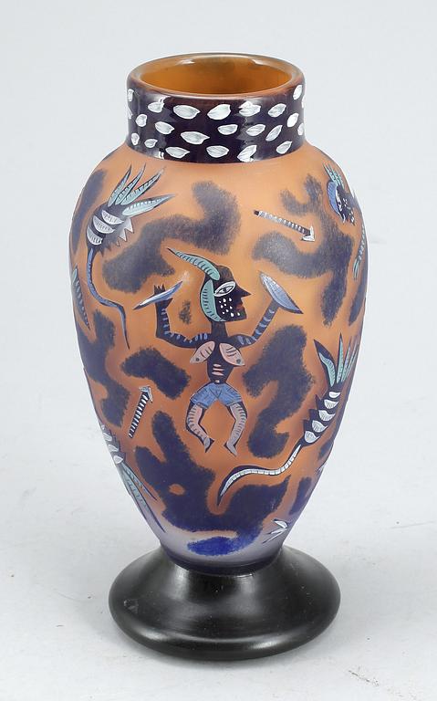 VAS, glas, Ulrica Hydman-Vallien, Kosta Boda, signerad.