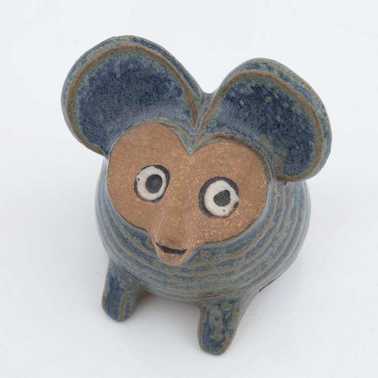 Lisa Larson, figuriner 7 st, stengods, Gustavsberg.