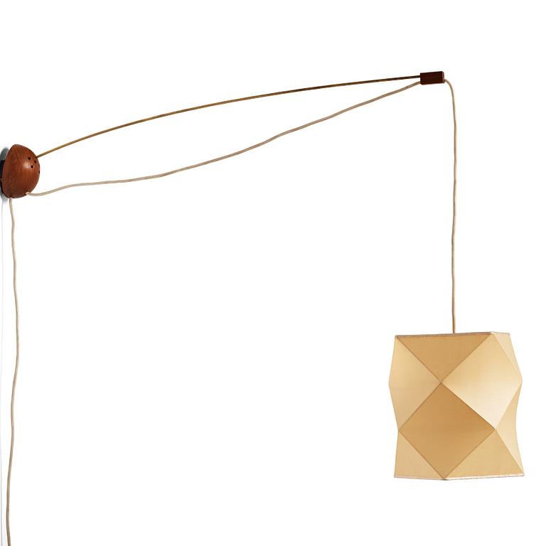 Hans Bergström, a wall lamp, model "421", ateljé Lyktan, Sweden 1940-50s.