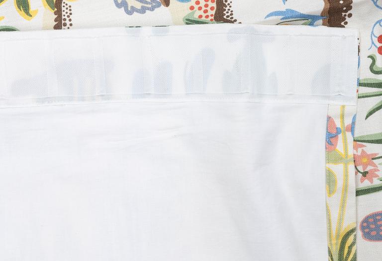 Josef Frank, curtains, a pair, "Primavera", Svenskt Tenn.
